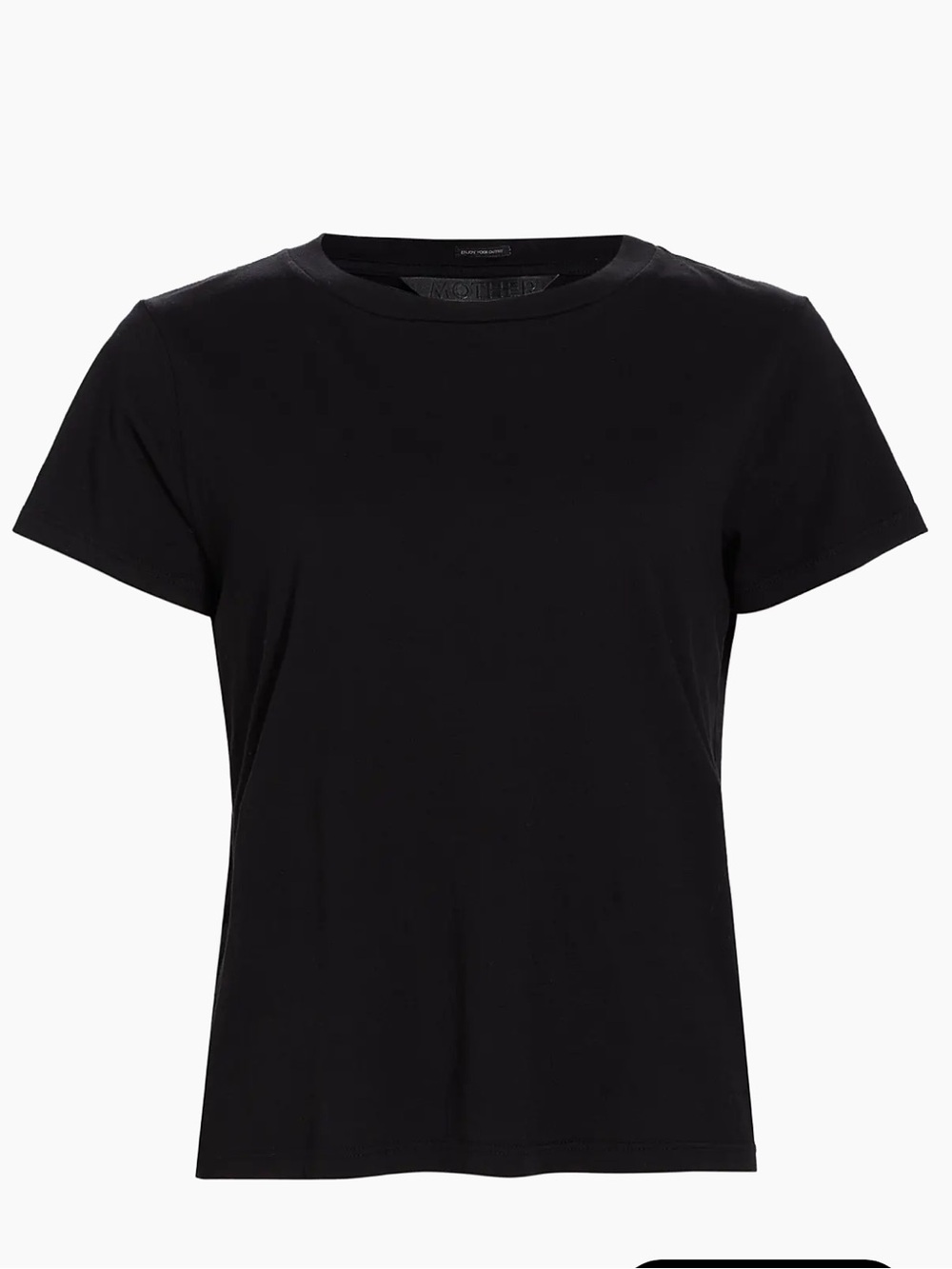 MOTHER The lil Goodie Goodie Black wash  Crew Neck Short Sleeve Tee Small